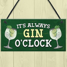 ITS ALWAYS GIN OCLOCK Hanging