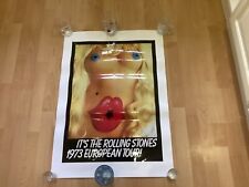 The Rolling Stones 1973 European Tour - poster - 84ch high x 60cm wide - ex