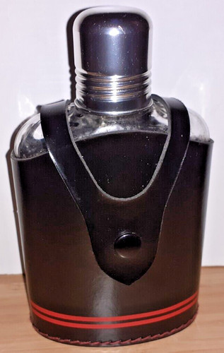 Vintage glass hip flask - glass, with