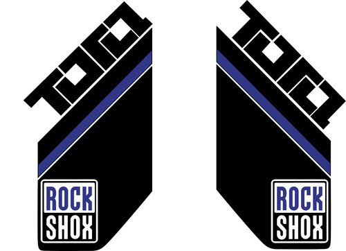 Rockshox tora fork decal kit - tora,