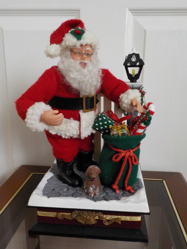 Vintage musical santa - musical,