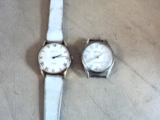 2 Men's Vintage Mechanical Watches Excalibur 17J & BINATIME BOTH RUNNING FAST??