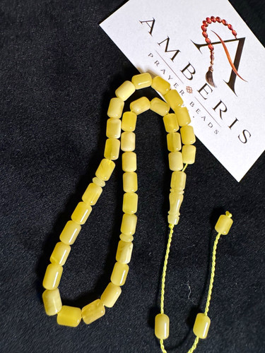 Baltic amber prayer beads - amber, gift