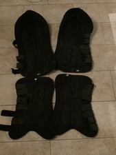 Set of 4 Full size Black Travel Boots for Horse used slight damage