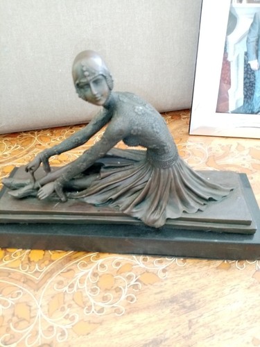 Statue dancer art deco - statue,