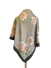 Y10#VALENTINO Italy Silk Scarf