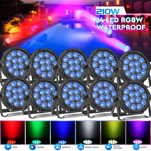 10x rgbw 14led par - rgbw,