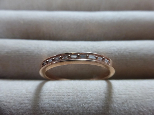 Champagne diamond stacker - champagne, band