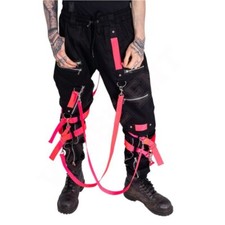 Men's Gothic Pants Black Cyber