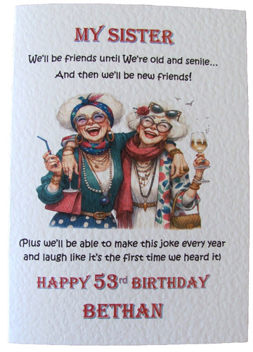 Personalised funny any - any, age