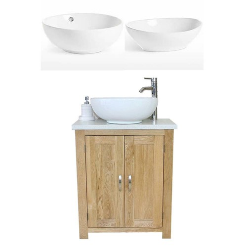 Solid oak bathroom vanity - solid,