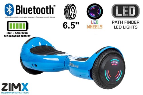 Blue hoverboard swegway with - blue,