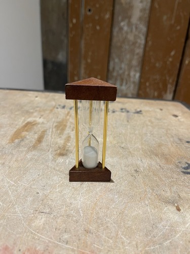 Antique brass and wood sand - antique,
