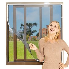 NeatiEase Adjustable Magnetic Fly Screen Window 100x130cm Insect Mosquito Net