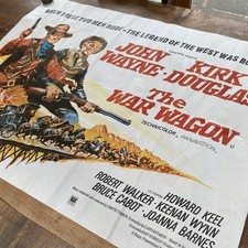 Vintage Large Format Original Film Poster The War Wagon John Wayne
