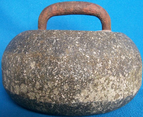 Antique curling stone - antique,