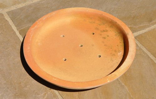 Vintage large round clay - vintage,