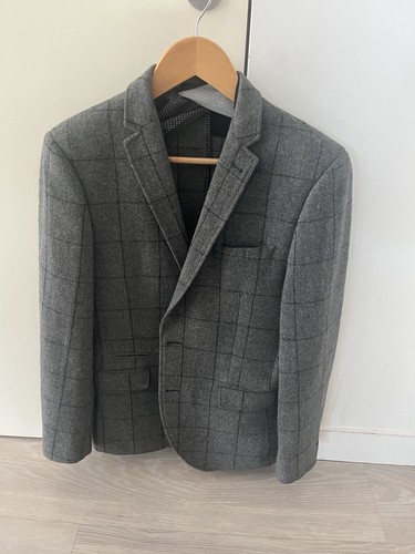 Moss bros slim - moss, grey