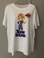The Nike Tee Looney Tunes Space Jam TUNE SQUAD white T-shirt MEDIUM M Lola Bunny