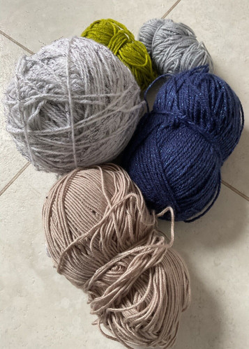 Knitting yarn oddments - knitting,