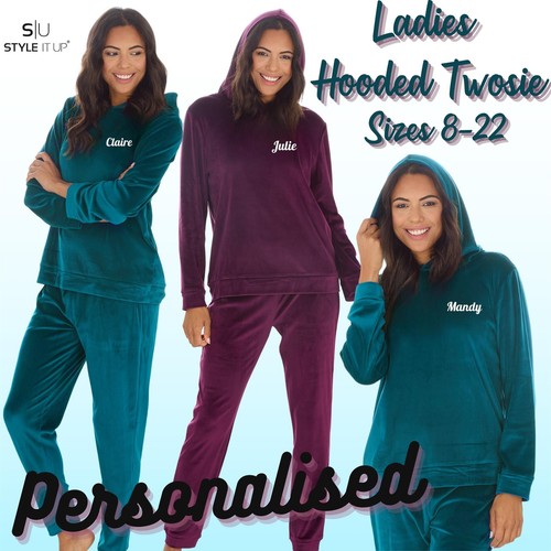 Personalised ladies hooded - personalised,