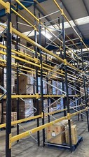 Used Link 51 pallet racking 6.45m X 1.00m Deep With Beams