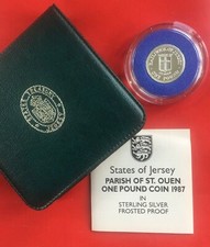 1987 Silver Frosted Proof £1