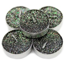 15 x Sparkling Black Glitter