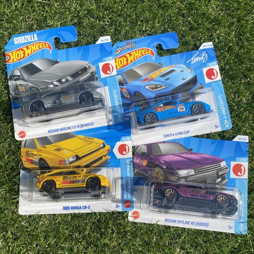 Hot wheels mainline jdm - hot, 4x