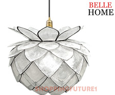Silver & White Capiz Shell