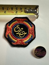 ELO Rock Band Music Rock  Vintage Embroidered patch & enamel pin badge 70's