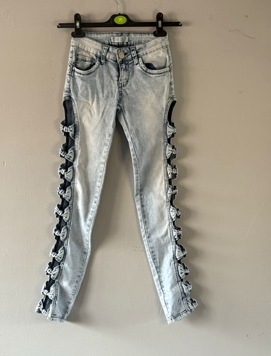 Miss acid wash blue skinny - rj,