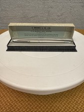 Vintage 1968 Parker 45 Fountain Pen, 14K Nib, Brushed Steel Casing, Black Barrel