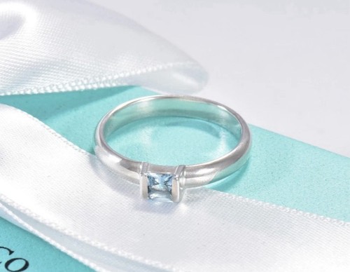 Tiffany silver aquamarine - &, co