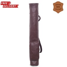 Real Leather Sunday Golf Bag Vintage Golf Club Carry Bag Golf Pencil Bag