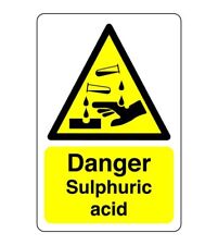 Danger Sulphuric acid sign - Acid, Corrosive, Hazardous, Chemicals, Harmful 