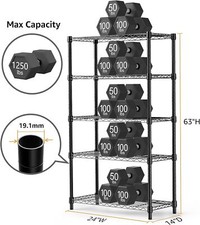 Tier boltless wire rack - 5-tier,