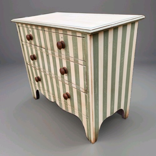 Late victorian painted - painted, chest
