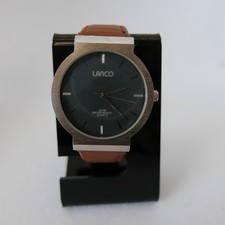 Lanco Vintage Quartz Men’s Watch Blue Face Rare Index Design, Japan Movement