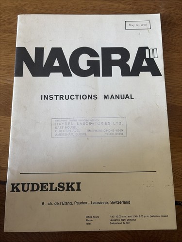 Nagra tape recorder - ,