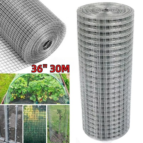 30m welded wire mesh - 1"x1",