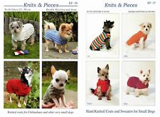 Dog coat/sweater knitting patterns - choice of 2 - sizes in full description