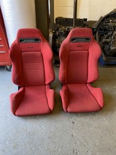 Honda Civic EK9 Integra DC2 Type R Red SR3 Recaro Bucket Seats Pair JDM CTR ITR