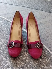 Ladies Burgundy Court Shoes