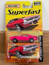 Matchbox Superfast 2005 Mo 4 Plymouth Hemi Cuda pink MINT on vnMINT card