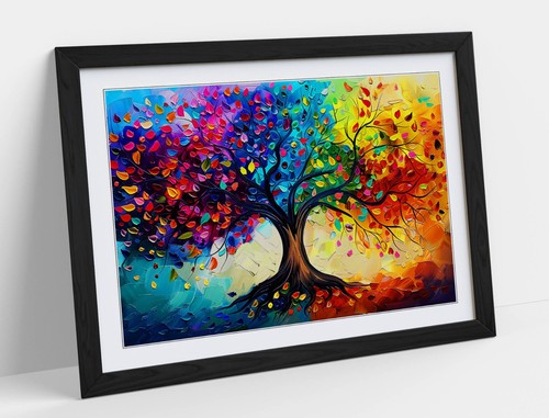 Colourful tree life - colourful,