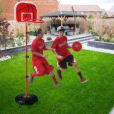 Basketball Set Adjustable Height Hoop Net Ball Set Sports Activity Game Toy Set