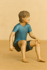 Casual Man Model Figure Seated
