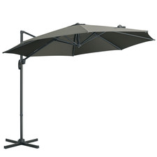 Outsunny 3x3m Cantilever Parasol Umbrella Cross Base, Refurbished