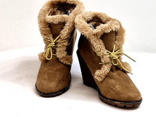 Pixie Ladies wedge ankle Boots